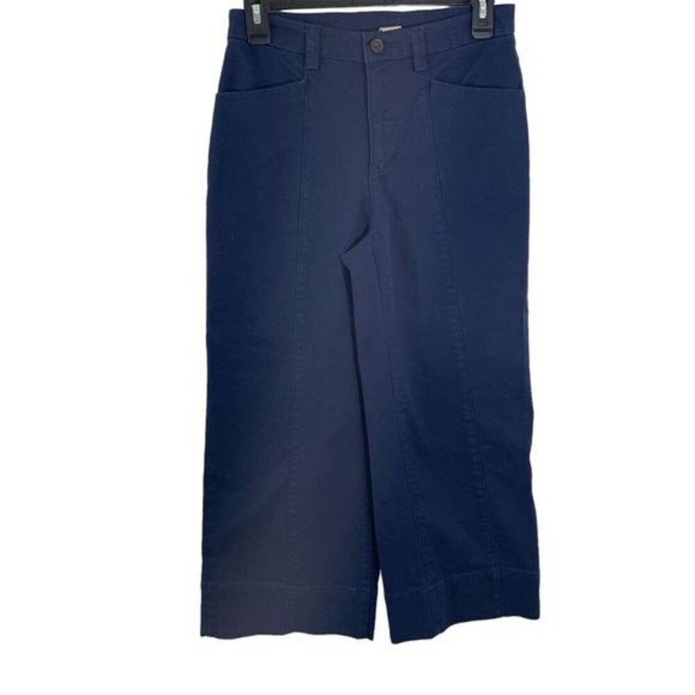 Duluth Trading Co. Women's Wide Leg Capri Pants Blue Size 2‎ Regular